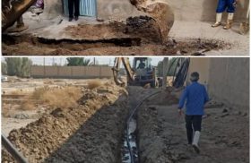 اصلاح و بازسازی شبکه توزیع آب در نقاطی از شهرهای لار و لطیفی